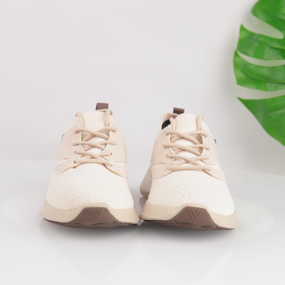 Vessi Womens Everyday Move Sneakers Size 9 Waterproof Beige Knit Lace Up Shoes - Picture 3 of 17